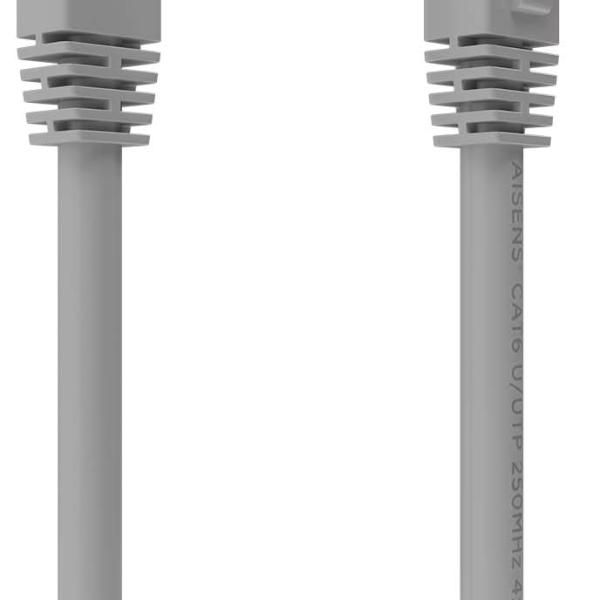 Cabo de Rede Cat.6 RJ45 UTP AWG26 CCA Cinza (15mts) - AISENS