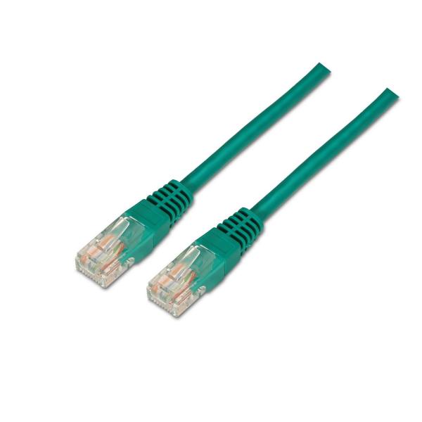 Cabo de Rede RJ45 Cat6 U/UTP Verde (2 mts) - AISENS