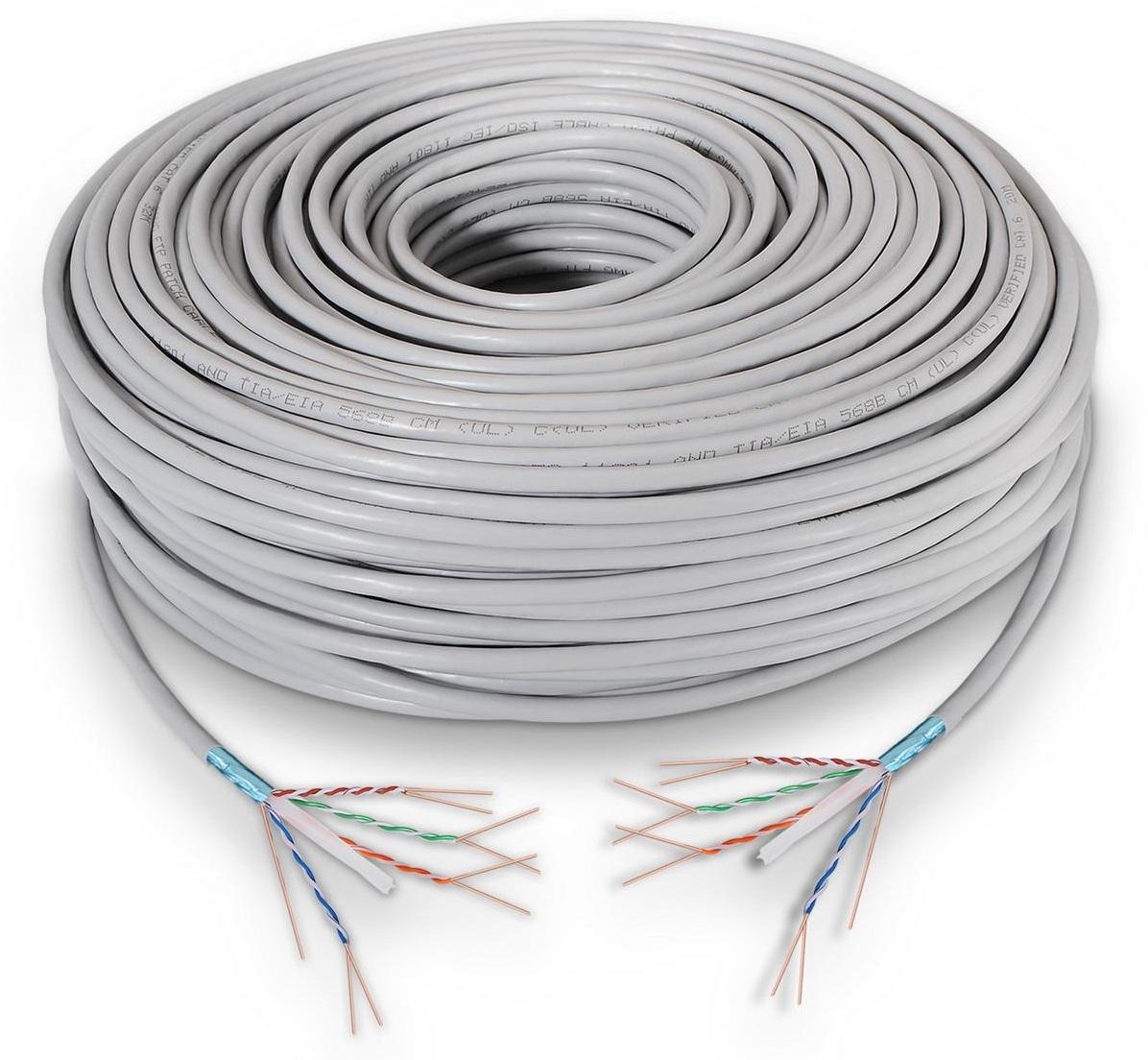 Bobine Cabo de Rede RJ45 Cat6 F/UTP Cinzento (100 mts) - AISENS