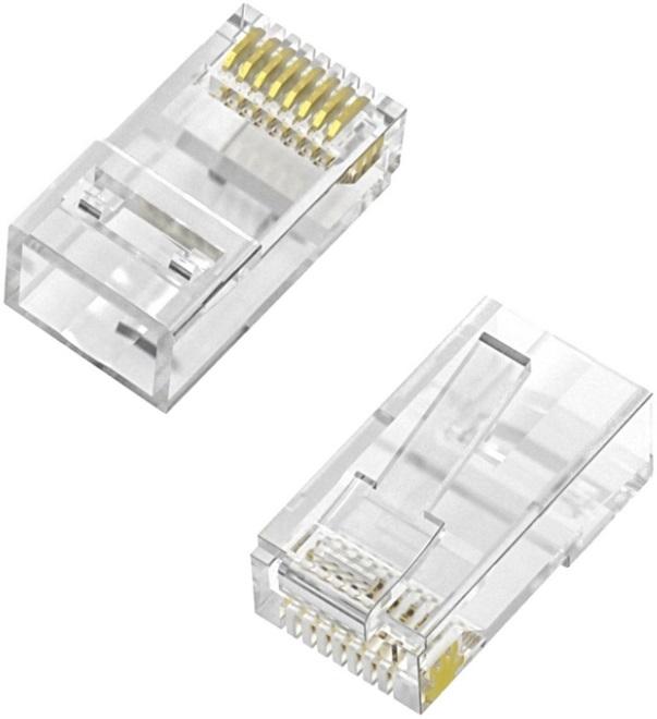 Pack 50x Fichas RJ45 8 Fios CAT.6 AWG24 - AISENS