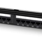 Painel de Conexões 1U Cat6 RJ45 UTP (Preto) - AISENS