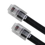 Cabo de Telefone RJ11 Preto (2 mts) - AISENS