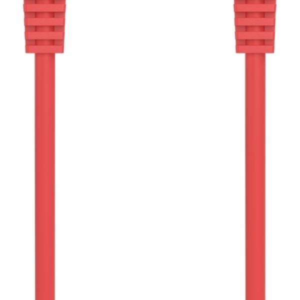 Cabo de Rede RJ45 Cat6a UTP AWG24 Vermelho (30cm) - AISENS