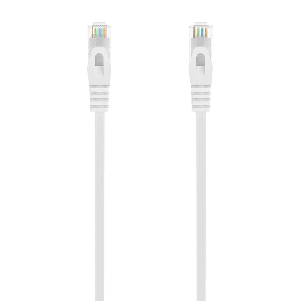 Cabo de Rede RJ45 Cat6a U/UTP (UTP) Branco (2 metros) - AISENS