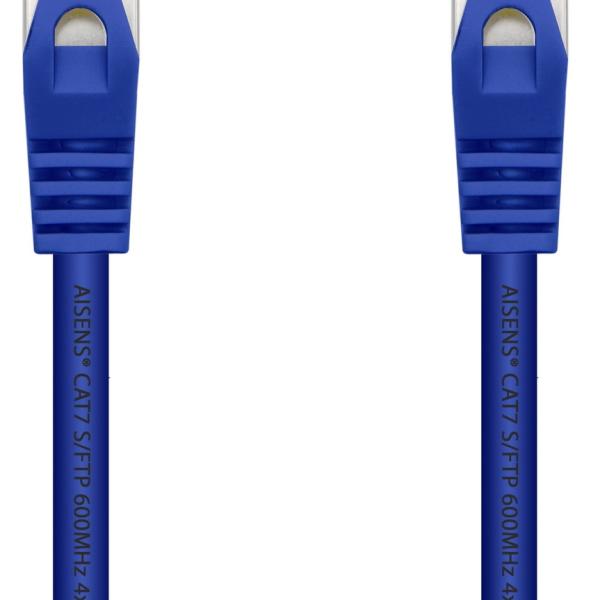 Cabo de Rede RJ45 Cat7 S/FTP Azul (50cm) - AISENS