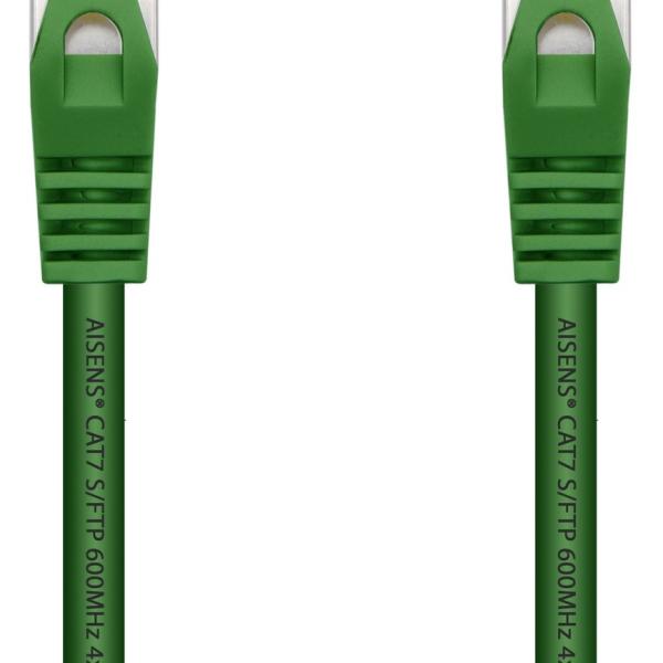 Cabo de Rede RJ45 Cat7 S/FTP Verde (50cm) - AISENS