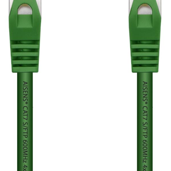 Cabo de Rede RJ45 Cat7 S/FTP Verde (1 metro) - AISENS