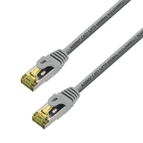 Cabo de Rede RJ45 Cat7 S/FTP Cinzento (25cm) - AISENS