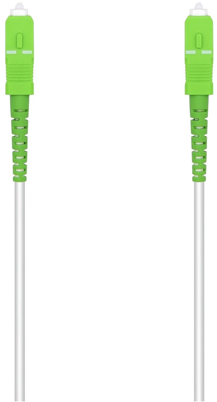Cabo Fibra Óptica G657A2 3.0 9/125 Branco (2 mts) - AISENS
