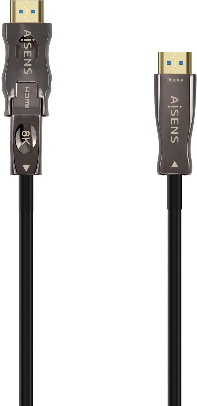 Cabo HDMI V2.1 Destacável 8K 60Hz Preto (15 mts) - AISENS