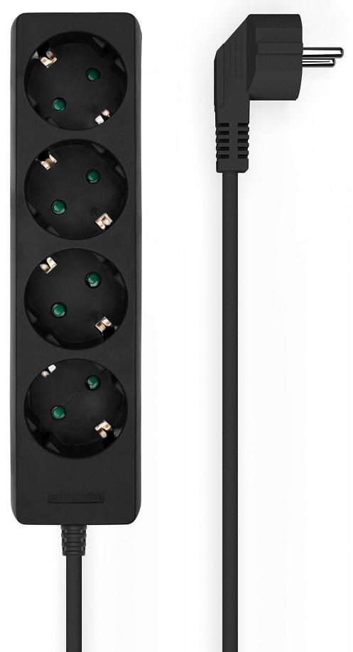 Extensão Quadrupla Preto (1,4 mts) - AISENS