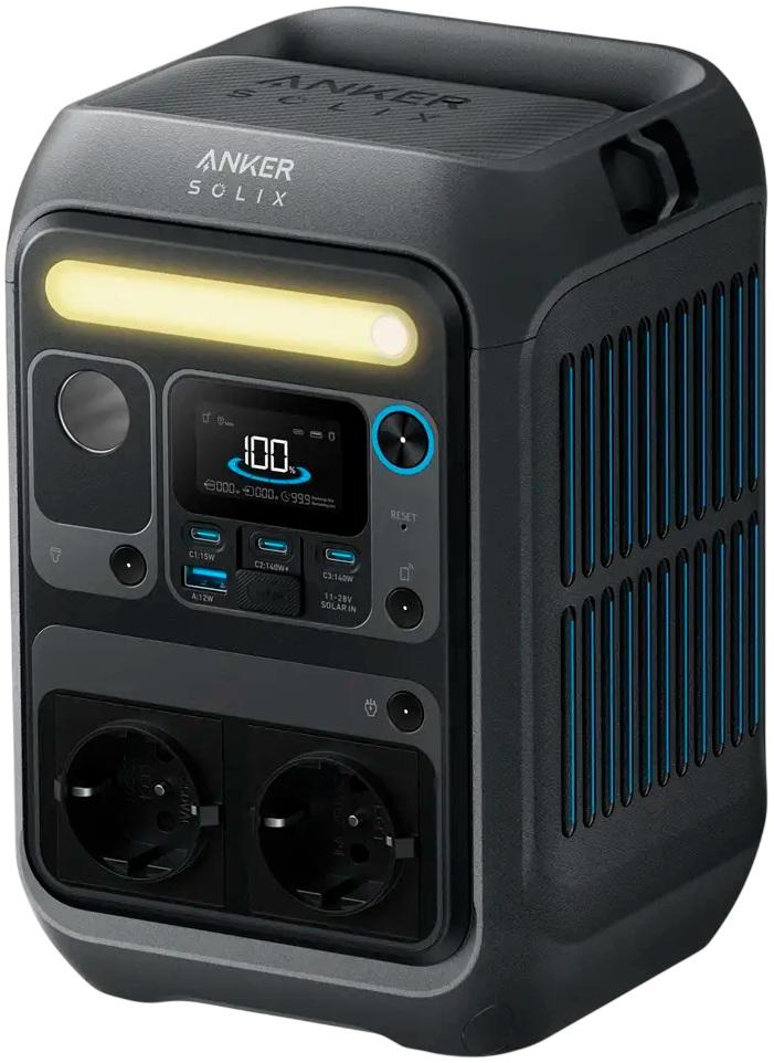 Estação de Energia Portátil Solix C300X 288Wh (2x AC 300W/1x USB - A/2x USB - C) - ANKER