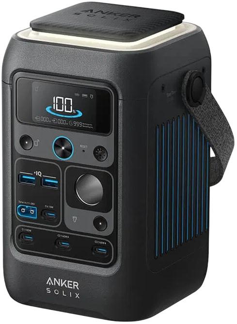 Power Station Portátil Solix C300XDC 288Wh 4x USB - C / 2x USB - A (Preto) - ANKER