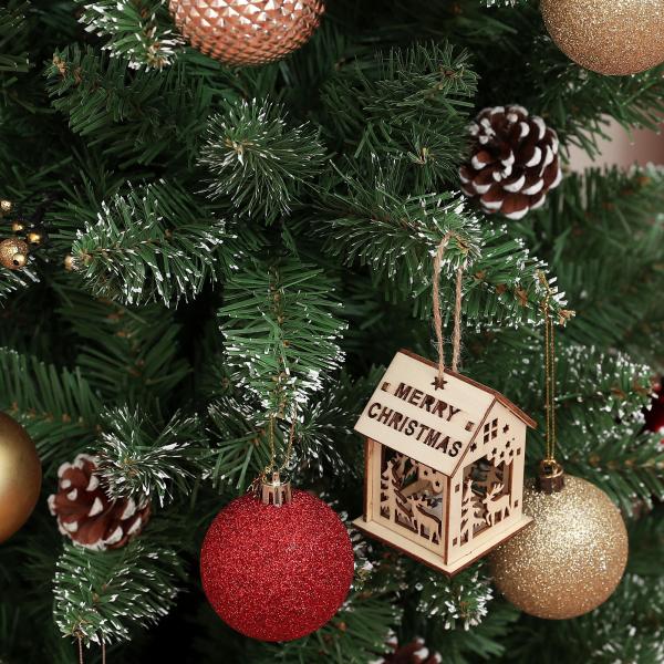 Árvore de Natal 180 cm Árvore de Natal Artificial com 618 Ramos e Suporte de Metal Árvore de Natal para Interior Verde