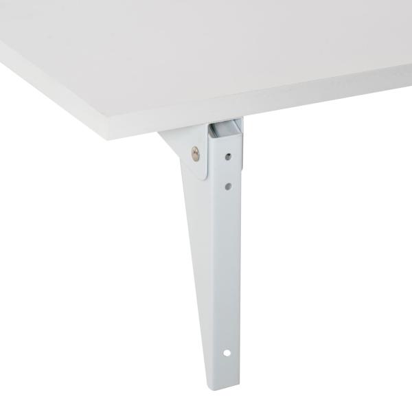 Mesa Dobrável de Parede Mesa Auxiliar Suspensa para Cozinha Sala de Jantar 60x40x20cm Branco
