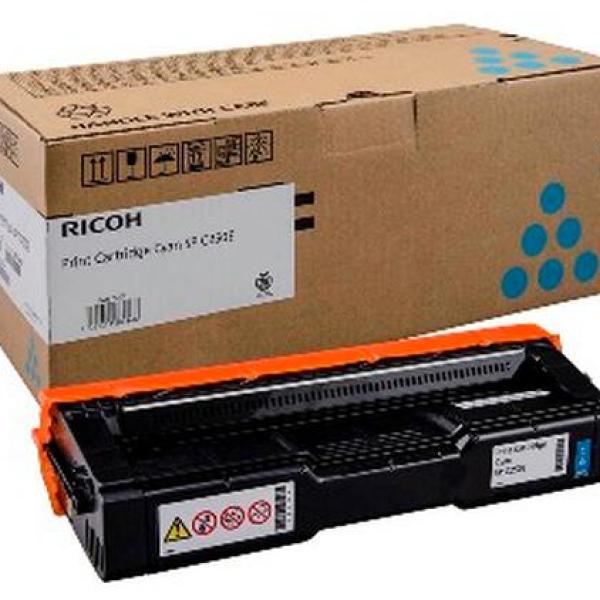 Ricoh 407544 1600páginas Ciano tóner e tinteiro a laser