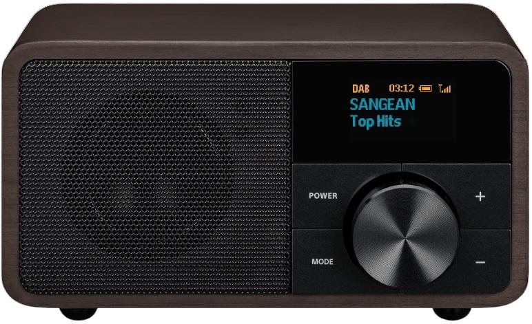 Rádio DDR - 7 DAB+ / FM - RDS / Aux - in / Bluetooth (Madeira Escuro) - SANGEAN