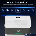 Desumidificador 12L/dia Depósito 2,1L Silencioso Desumidificador Elétrico com 4 Modos Ecrã LED Temporizador até 12 - 25㎡ Branco