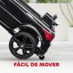 Carro Elétrico SUV Infantil 12V com 2 Motores Controlo Remoto Faróis Buzina Bluetooth Música USB e Abertura de Porta 3 - 5km/h 110x68x52cm Preto