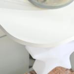 Mesa Auxiliar Moderna Mesa de Cabeceira com 3 Prateleiras 1 de Vidro para Sala de Estar Dormitório 40x40x56cm Branco