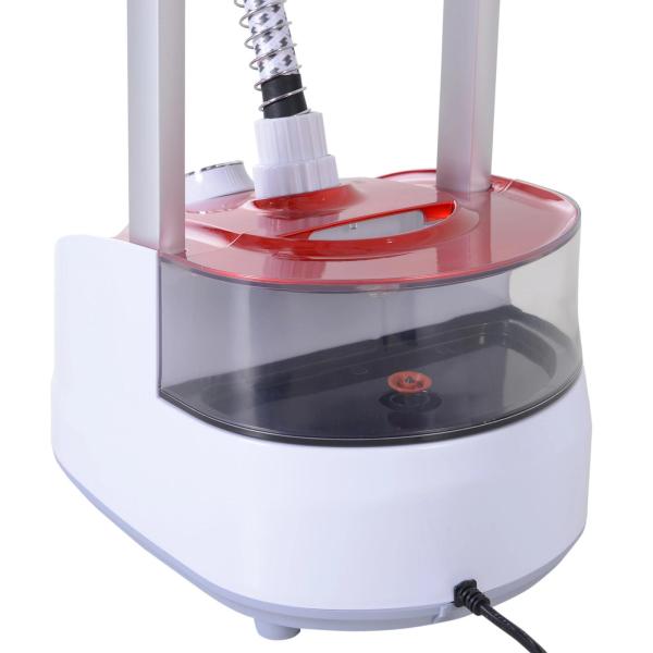 Ferro de Engomar a Vapor para Roupa 1800W Temperatura Ajustável em 11 Níveis Depósito de 2 L Aquecimento em 38s 35x25x47 - 118,5 cm Vermelho