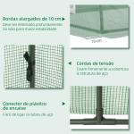 Mini Estufa para Cultivo de Plantas com 4 Janelas Estrutura em Aço e Cobertura de PE Anti - UV 200x80x45 cm Verde