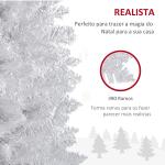 Árvore de Natal Artificial 180cm Ignífugo com 390 Ramos de PVC Decoração de Natal para Interiores Verde