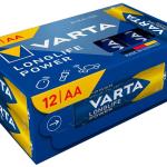 Pack 12x Pilhas 1,5V Alcalinas LR6 AA - VARTA
