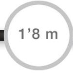Cabo Áudio Jack 3,5mm Macho - Jack 3,5mm Macho (1,8 mts) - FONESTAR