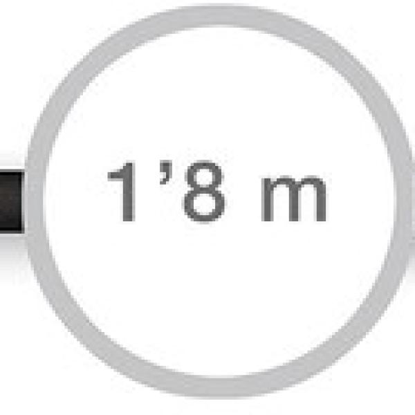 Cabo Áudio Jack 3,5mm Macho - Jack 3,5mm Macho (1,8 mts) - FONESTAR