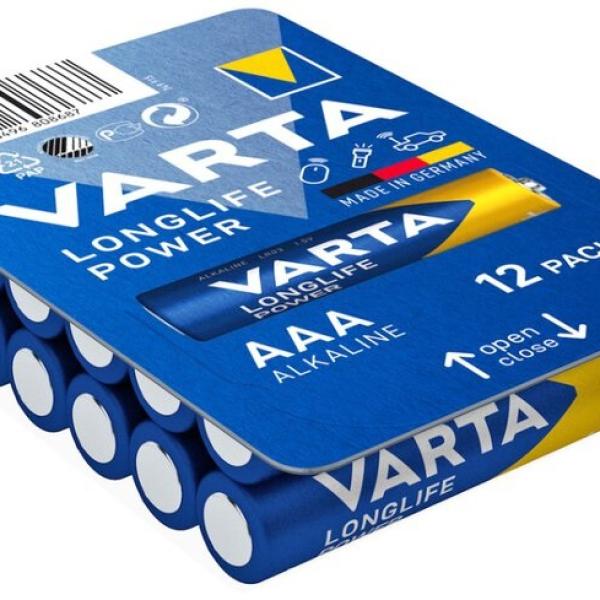 Pack 12x Pilhas 1,5V Alcalinas LR03 AAA - VARTA