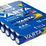 Pack 12x Pilhas 1,5V Alcalinas LR03 AAA - VARTA