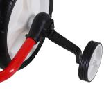 Bicicleta Balance com pedais e rodas removíveis Assento ajustável 33 - 38cm Crianças +2 Anos Carga 25kg Cor vermelha