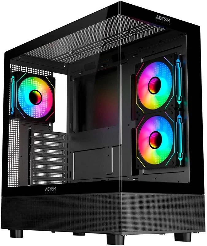 Caixa ATX Danube Sava H400 Prime ARGB Vidro Temperado (Preto) - ABYSM
