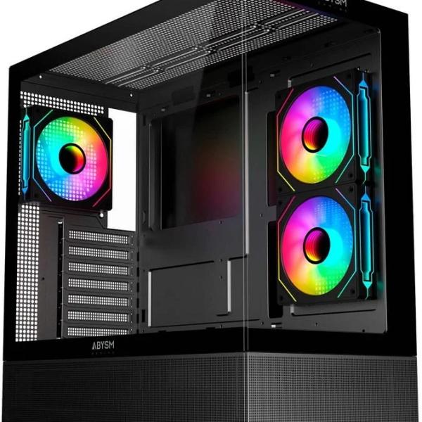 Caixa ATX Danube Sava H400 Prime ARGB Vidro Temperado (Preto) - ABYSM