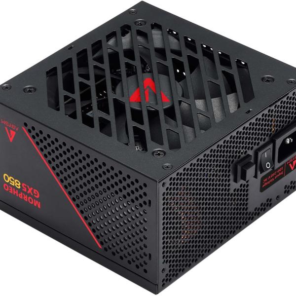 Fonte de Alimentação Morpheo GX5 850W 20+4 pin ATX (Preto/Vermelho) - ABYSM