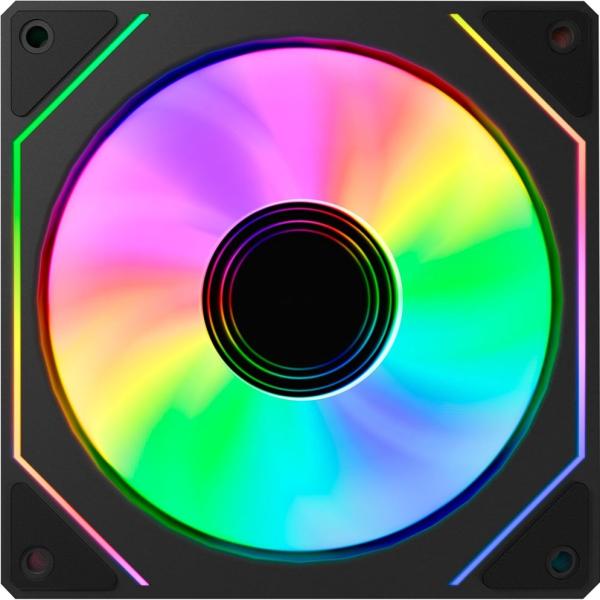 Ventoinha Arclight 3.0 PWM ARGB 120mm (Preto) - ABYSM