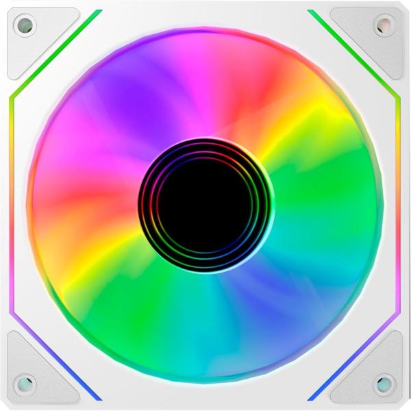 Ventoinha Arclight 3.0 PWM ARGB 120mm (Branco) - ABYSM
