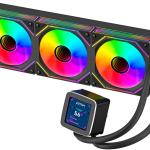 Water Cooler Oceanic LCD 360 ARGB 120mm (Preto) - ABYSM