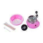 Máquina de Algodão Doce Potência 450W - 550W Doce com Colher Medidora e 10 Palitos de Bambu 27x26x18cm Rosa