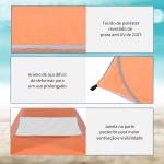 Tenda pop - up instantânea e portátil com janelas Tipo de refúgio para piquenique, praia e acampamento com proteção UV