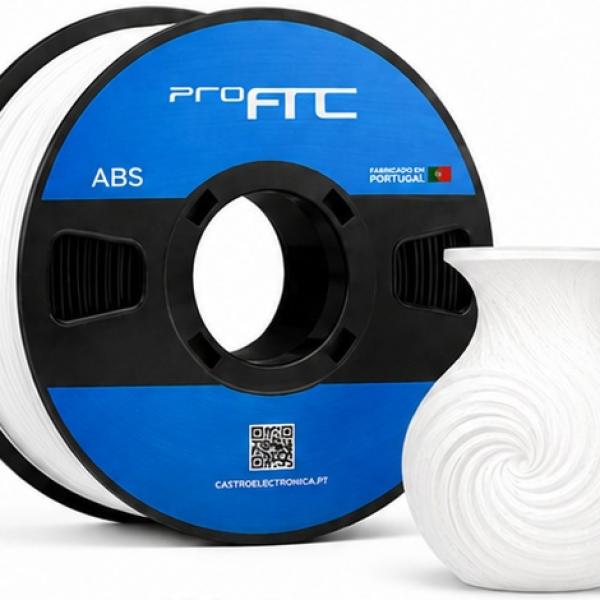 Filamento de Impressão 3D ABS 1,75mm 1Kg (Branco) - ProFTC