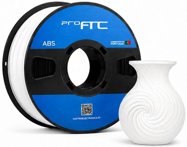 Filamento de Impressão 3D ABS 1,75mm 1Kg (Branco) - ProFTC