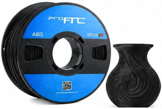 Filamento de Impressão 3D ABS 1,75mm 1Kg (Preto) - ProFTC