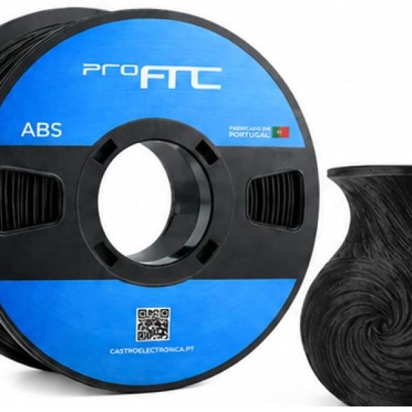 Filamento de Impressão 3D ABS 1,75mm 1Kg (Preto) - ProFTC