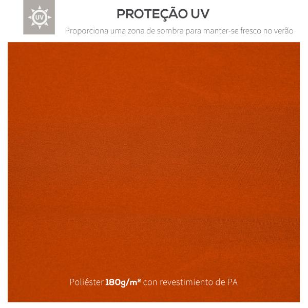 Toldo de Substituição 3x3m para Pérgolas Toldo de Substituição de Pérgolas de Jardim Terracota