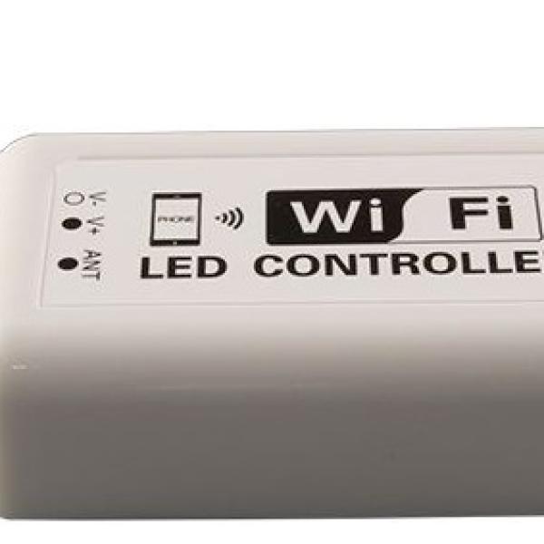 Controlador Fita LED (1 Cor) 7,5... 24VDC 144/72W 12/6A WiFi (Android e iOS)
