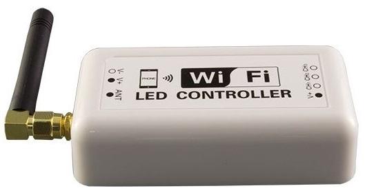 Controlador Fita LED (1 Cor) 7,5... 24VDC 144/72W 12/6A WiFi (Android e iOS)