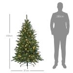 Árvore de Natal Artificial 150 cm com 220 Luzes LED 588 Ramos Árvore Natalina para Interior Verde