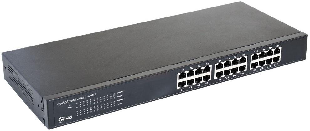Switch Gigabit 100/1000Mbps (24 Portas) - NIMO
